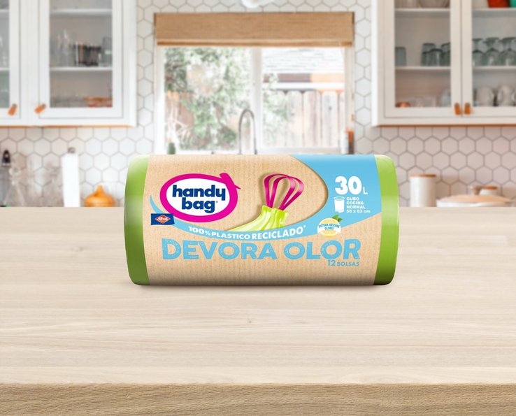 Rollo de bolsas de basura Handybag Devora Olores 30 litros