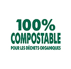 100% compostable