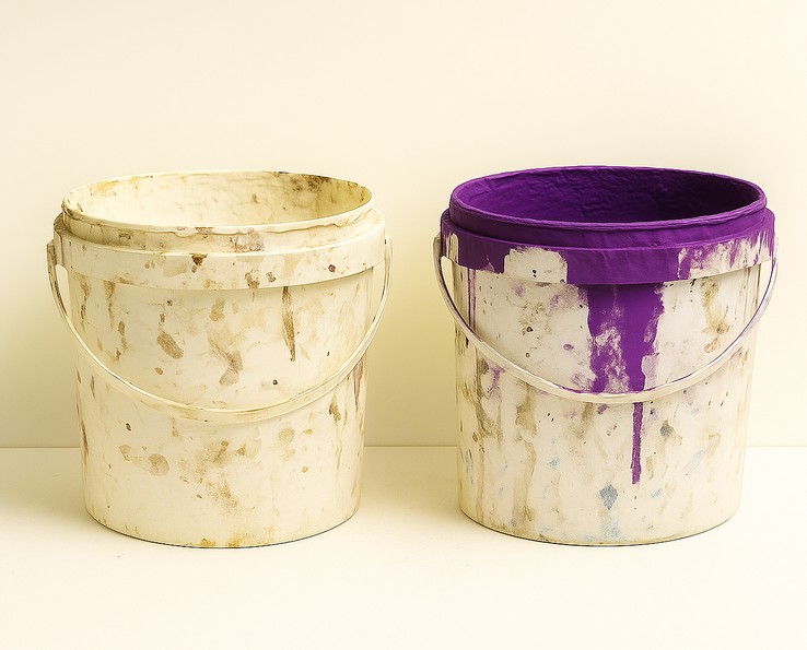 ¿Qué contenedor para los botes de pintura?