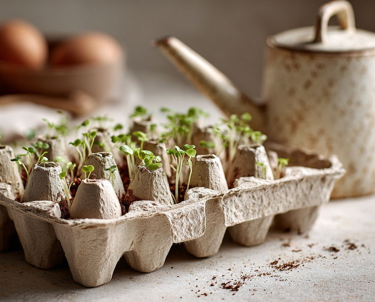 ¿Dónde tirar las cajas o bandejas para huevos?