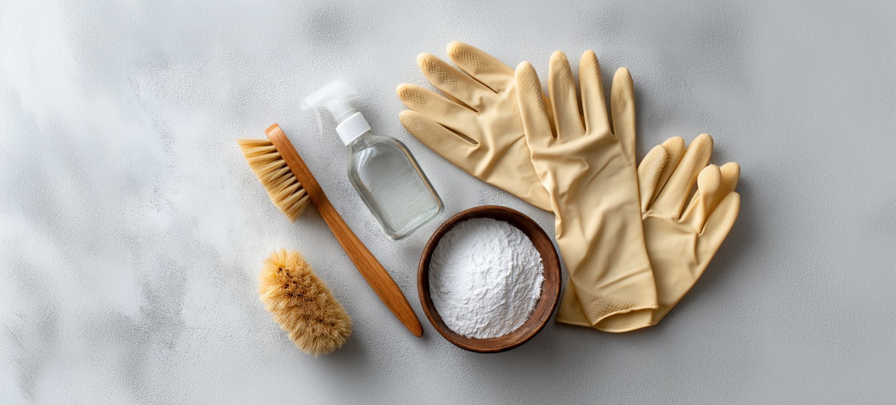 handybag-guantes-caucho-cepillo-limpieza-vinagre-bicarbonato